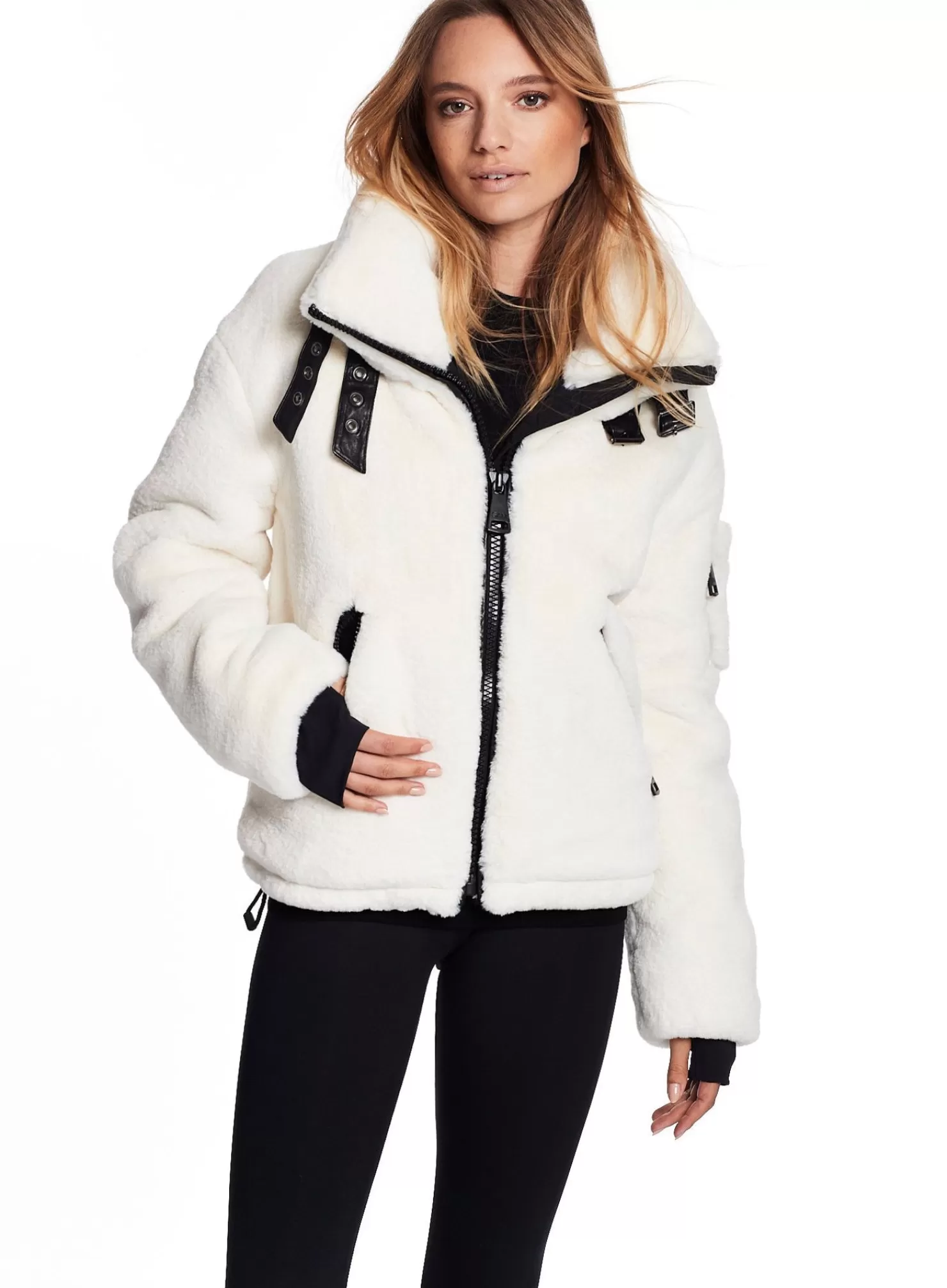 SAM Vegan Leather & Faux Fur | Faux Fur Denver White